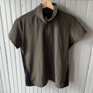 Sierra Designs Women’s Quarter Zip Outdoor Short Sleeve Top - Medium